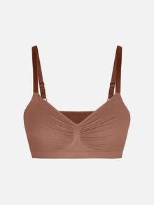 EVERENZA Seamless Wireless Bra – Mocha Brown