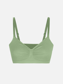 EVERENZA Seamless Wireless Bra – Light Green