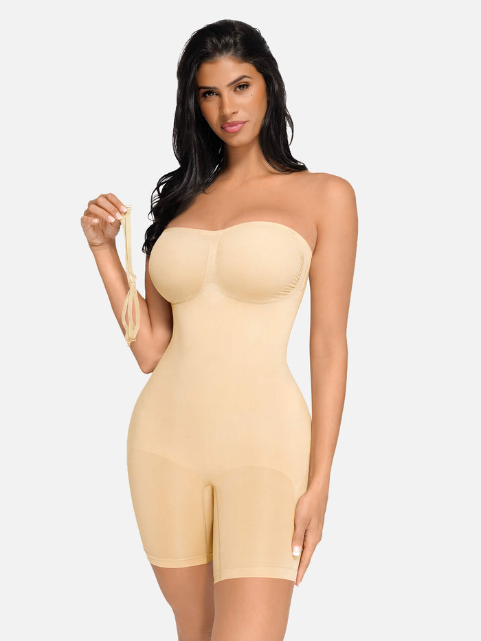 Everenza Sienna Strapless Shaping Bodysuit – Butter Cream