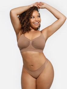 EVERENZA Seamless Wireless Bra – Mocha Brown