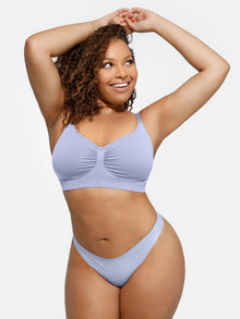 EVERENZA Seamless Wireless Bra – Light Blue