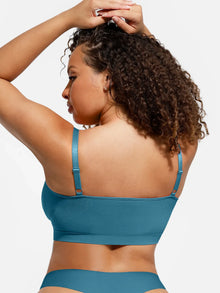 EVERENZA Seamless Wireless Bra – Deep Sea Green