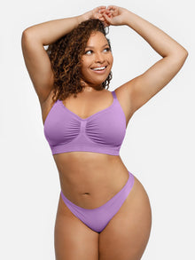 EVERENZA Seamless Wireless Bra – Light Purple