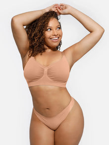 EVERENZA Seamless Wireless Bra – Chestnut Brown