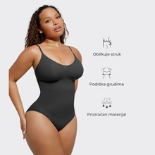 Ava bodysuit on model