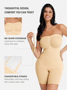 Everenza Sienna Strapless Shaping Bodysuit – Butter Cream