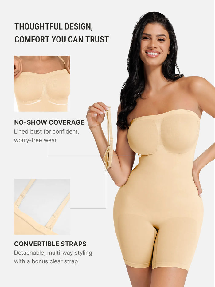 Everenza Sienna Strapless Shaping Bodysuit – Butter Cream