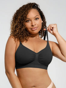 EVERENZA Seamless Wireless Bra – Black