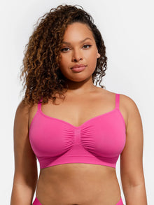 EVERENZA Seamless Wireless Bra – Magenta