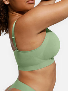 EVERENZA Seamless Wireless Bra – Light Green