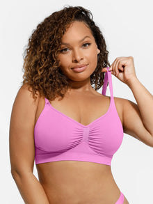 EVERENZA Seamless Wireless Bra – Light Pink