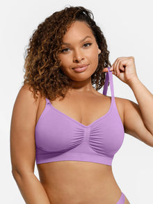 EVERENZA Seamless Wireless Bra – Light Purple