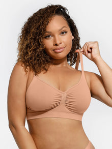 EVERENZA Seamless Wireless Bra – Chestnut Brown