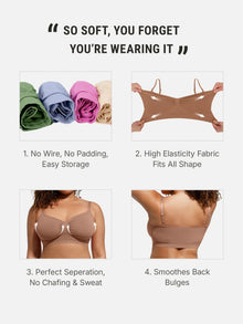 EVERENZA Seamless Wireless Bra – Dark Red
