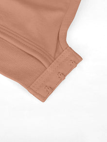 Everenza Eva Wireless Push-Up Support Bra — Foam Cups & Adjustable Band – Light Brown