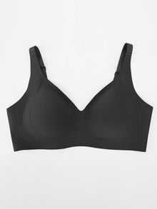 Black — Everenza Lena Wireless Plunge T-Shirt Bra